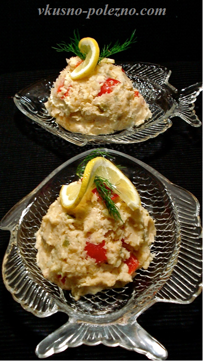 Тунец с овощами и майонезом Тунец с овощами и майонезом. Салат (или закуска) для жаркого лета